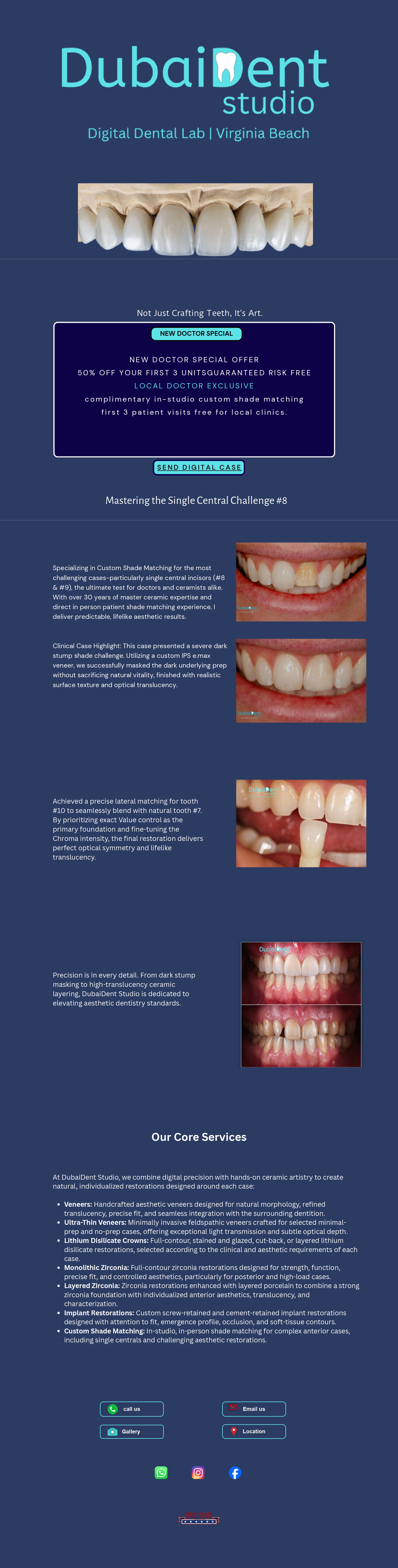 DubaiDent Studio Page 1